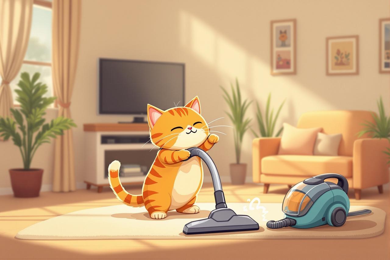 漫剧网在线观看 - 《喵星人入侵》第38集：猫咪大战吸尘器